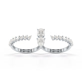 1.98 CT Lab Diamond Pear Cut Ring